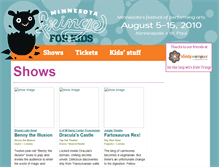 Tablet Screenshot of kids.fringefestival.org